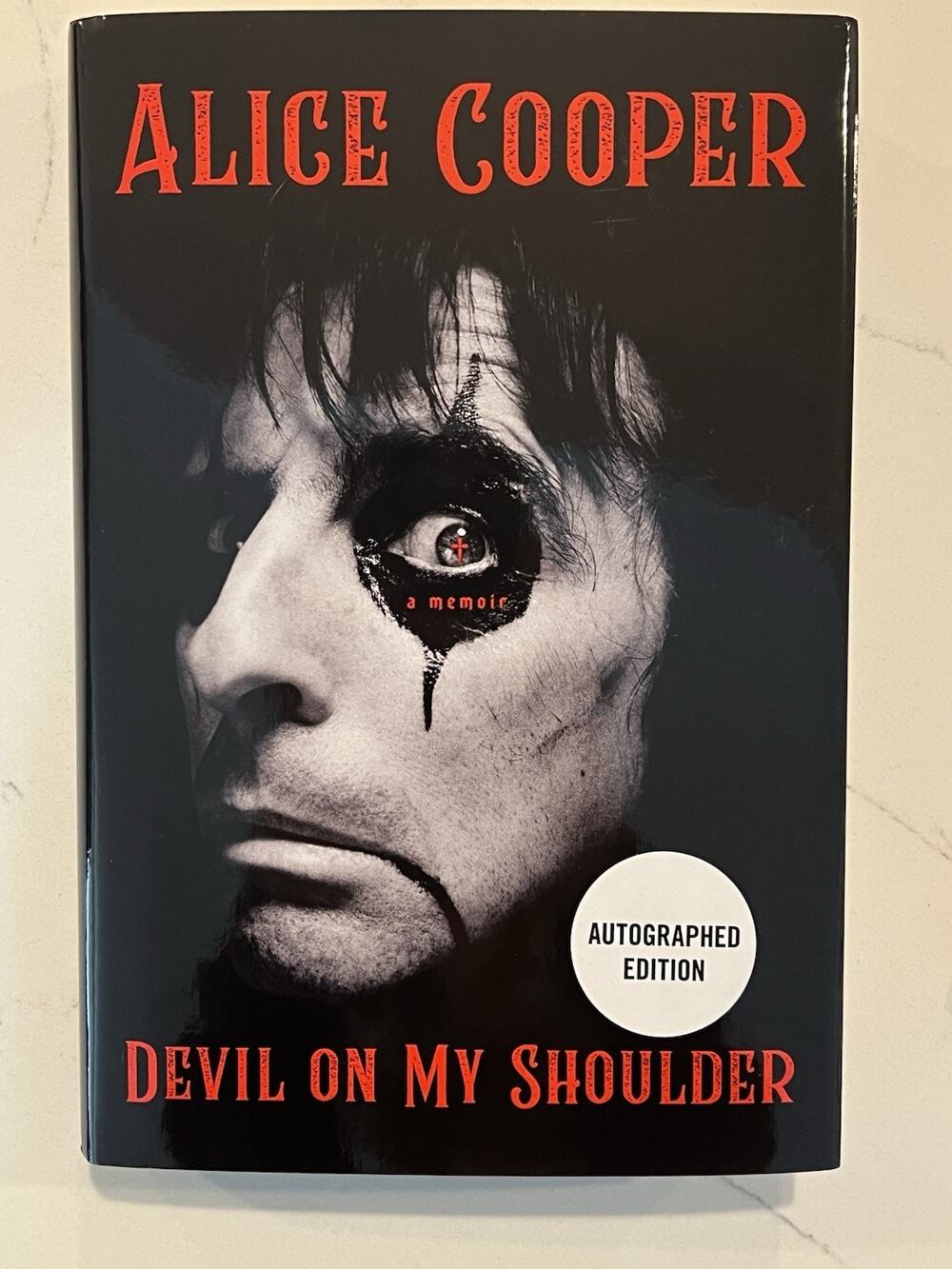 Alice Cooper Devil On My Shoulder AUTOGRAPHED SIGNED 1st Ed Hardcover Book #3